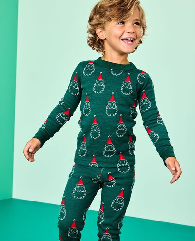 Holiday HannaJams™ Pajama Set in Santa on Malachite - main