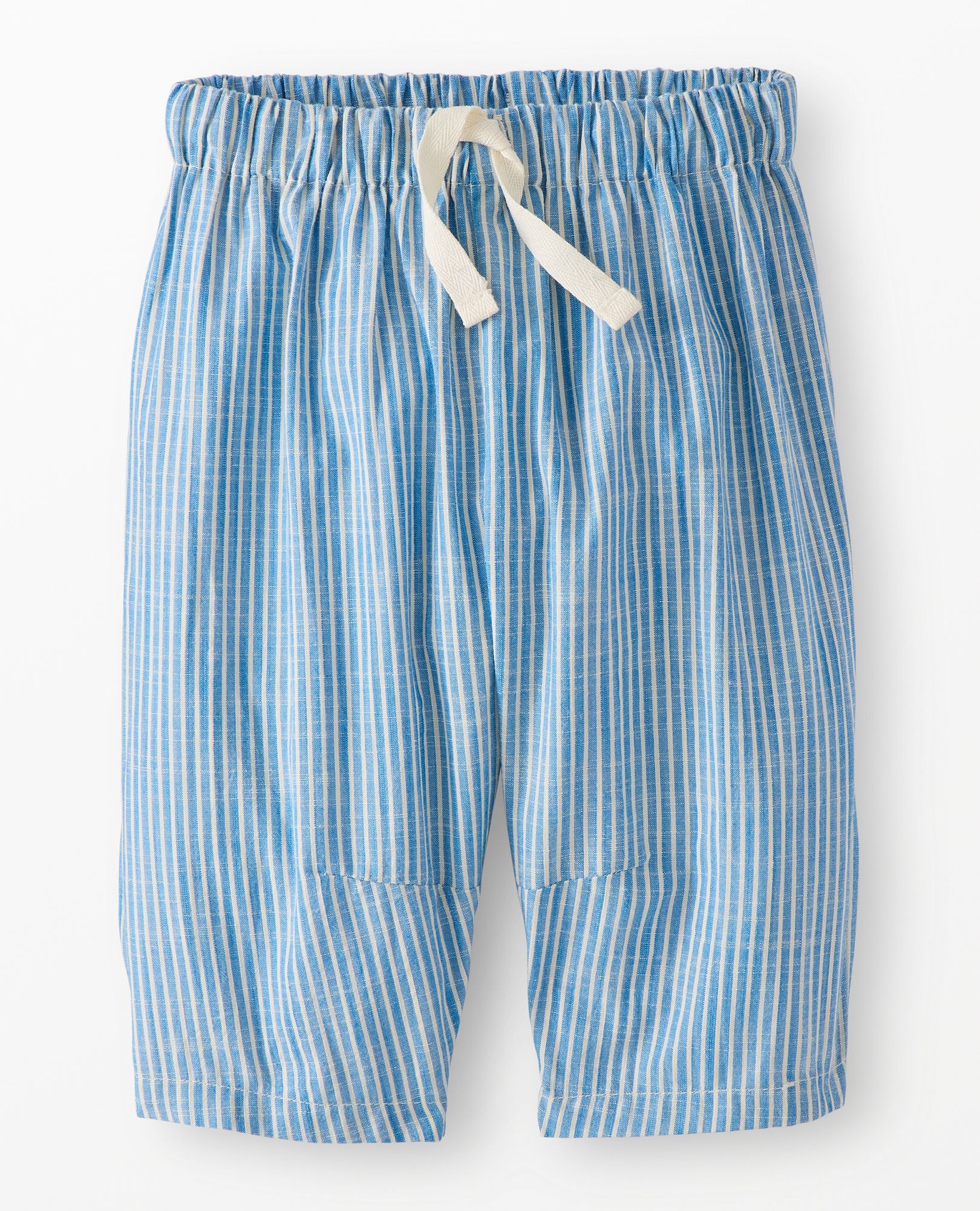 Baby Poplin Barrel Pants in Swedish Sky/Ecru - main