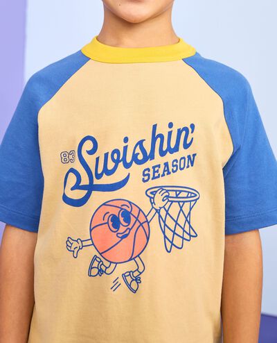 Raglan Sleeve Graphic T-Shirt in Swishin' Season - main