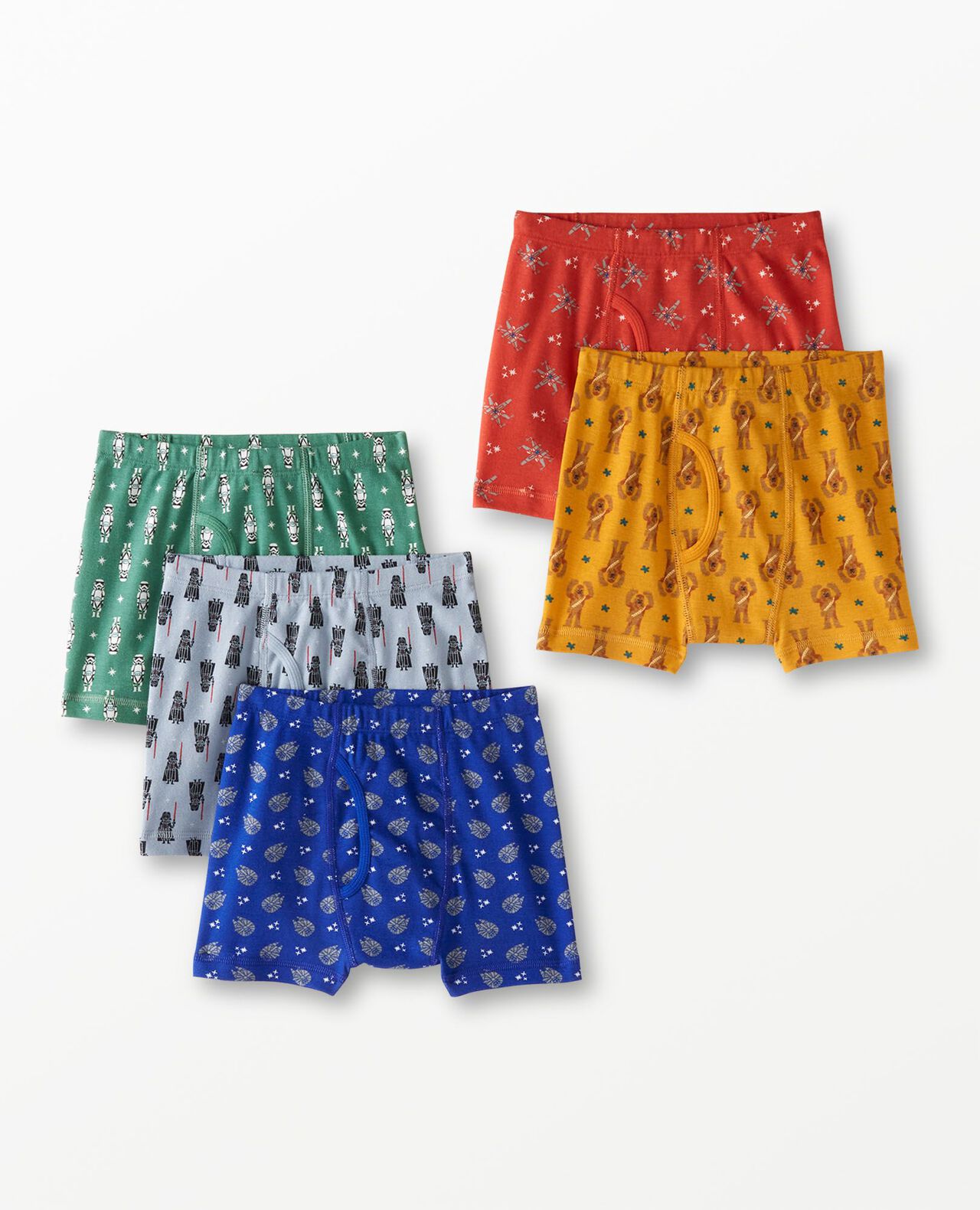 5-Pack STAR WARS™ Organic Cotton Boxer Briefs in Star Wars Unders (5 pack) - main