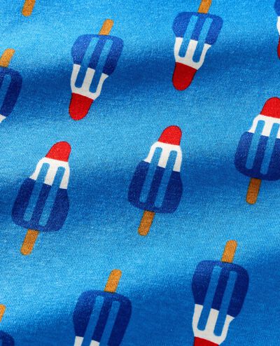 Adult Short John Pajama Set in Rocket Pops on Swedish Sky - main