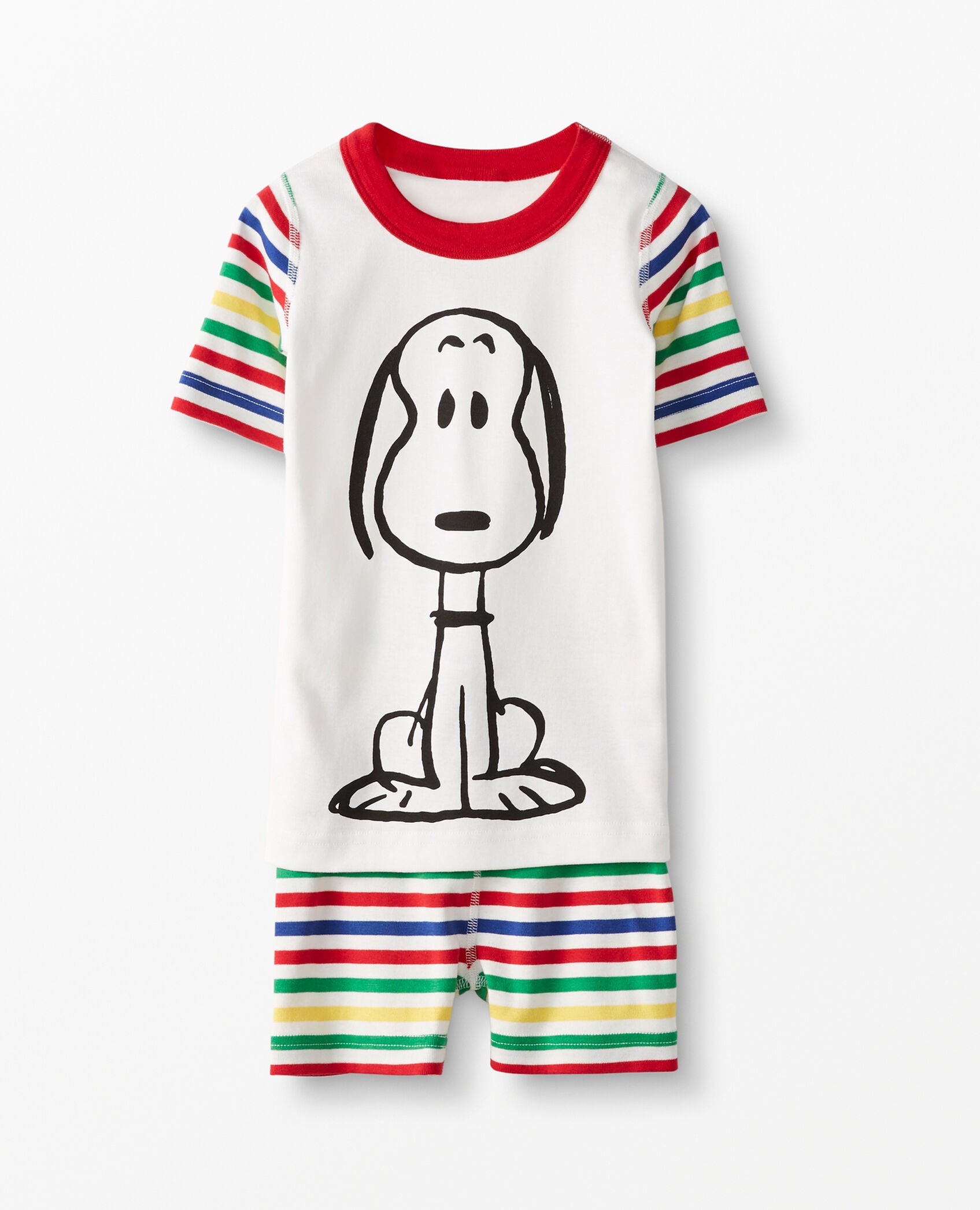 Peanuts Short John Pajamas In Organic Cotton