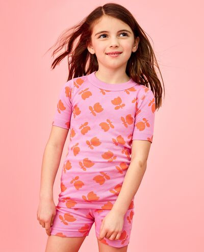 HannaJams™ Pajama Set in Tossed Tulips on Pink - main