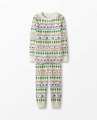 Warner Bros™ Elf Long John Pajamas In Organic Cotton