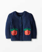 Baby Cardigan In Organic Cotton in Navy Blue - main