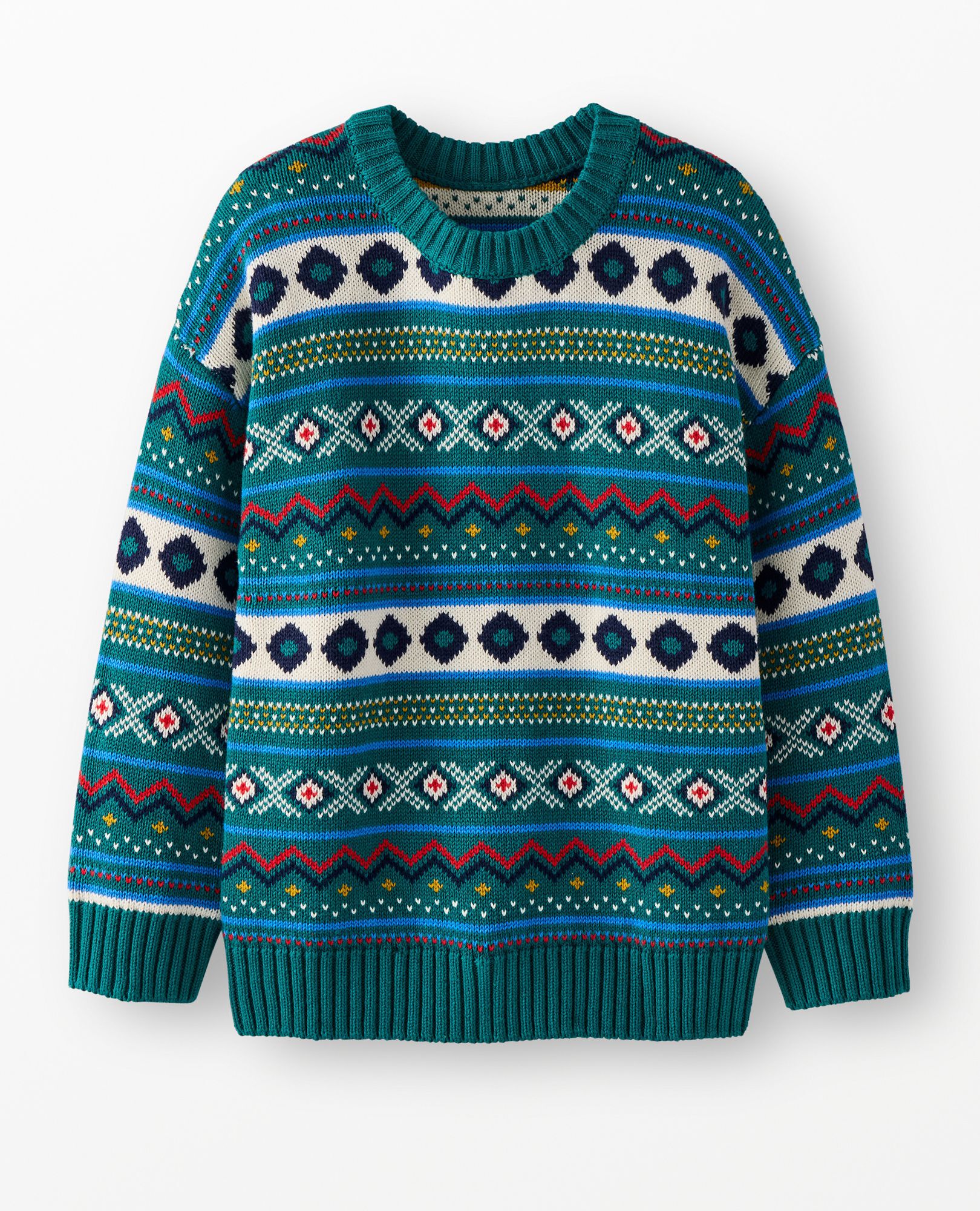 Holiday Sweater in Funky Fair Isle - main