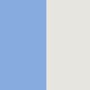 Dolman Sleeve Linen Crossback Top in Horizon Blue/Ecru - swatch