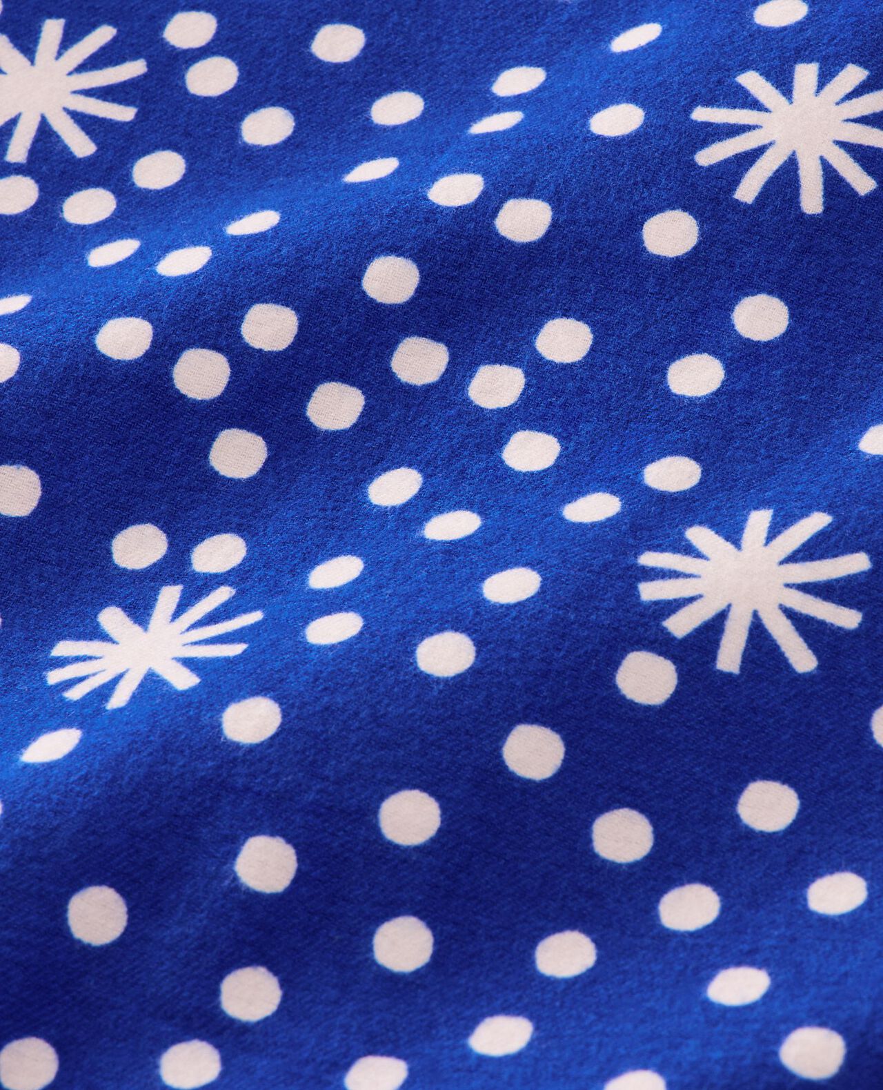 Adult Holiday Flannel Pajama Pants in First Snow on Galactic Blue - main