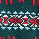 Holiday HannaSoft™ Stretch Sleeper in Dear Deer on Green - swatch