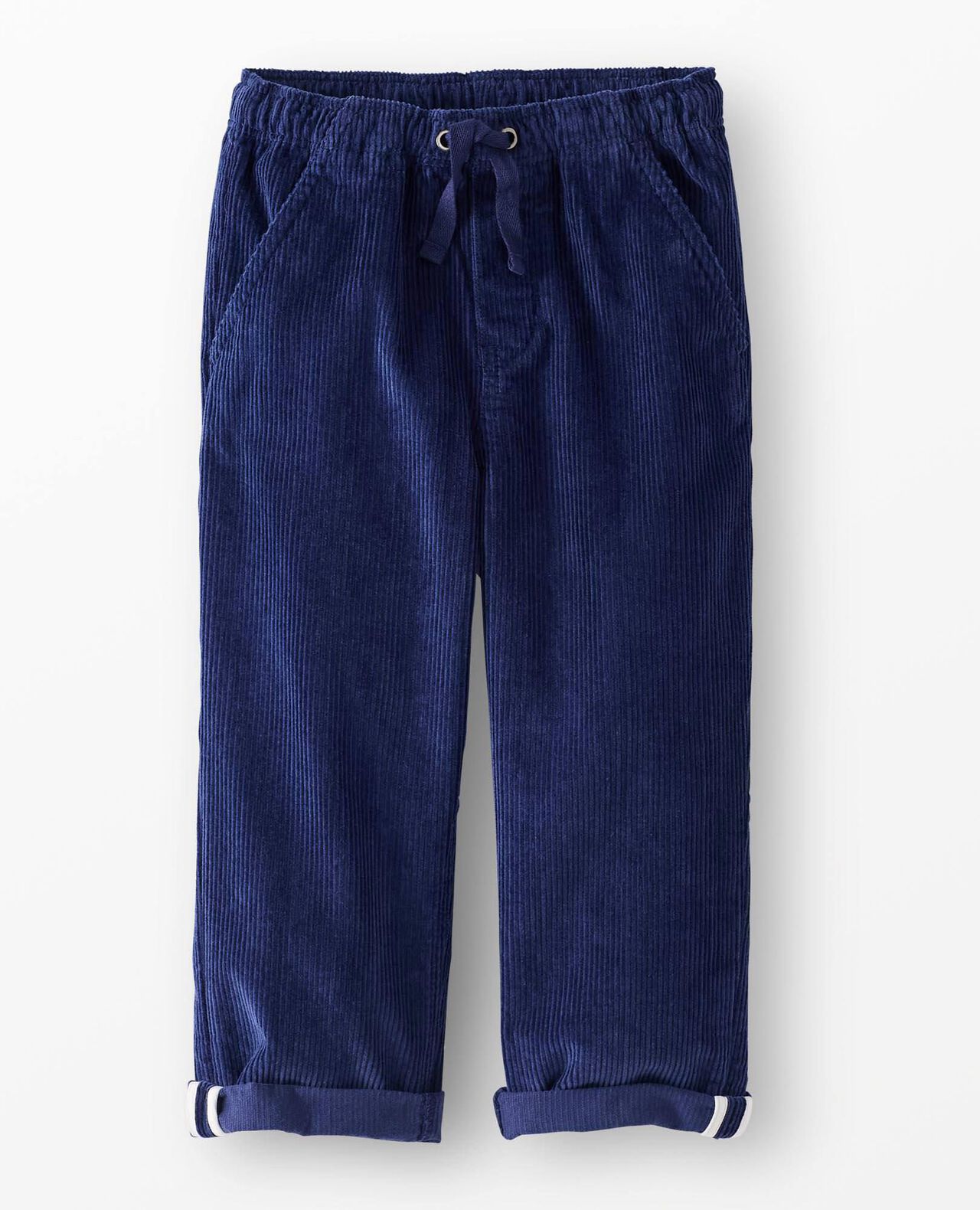 Corduroy Pull-On Pants in Navy Blue - main