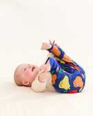 Baby Wiggle Pants In Organic Cotton in Colorful Pears on Navy - main