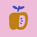 Playground Dress with Pockets in Yellow Apples on Cosmic Purple - swatch