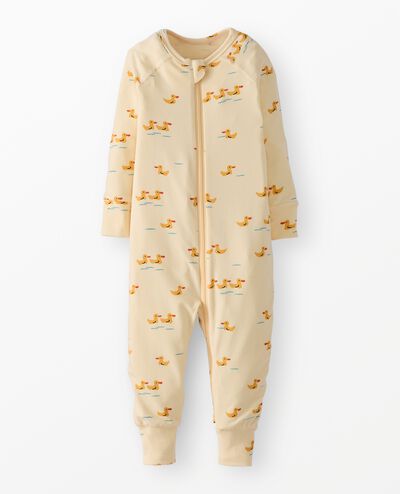 HannaSoft™ Stretch Sleeper in Ducks on Almond Oil - main
