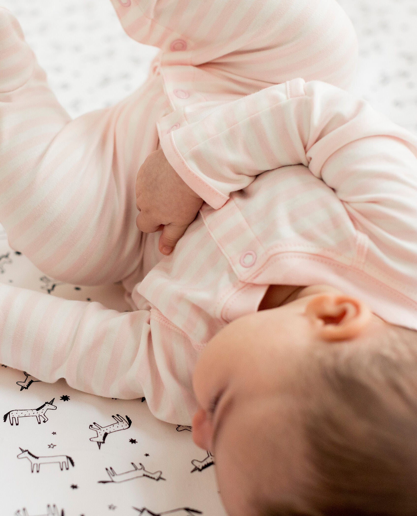 Little Sleepers With Feet In Pima Cotton