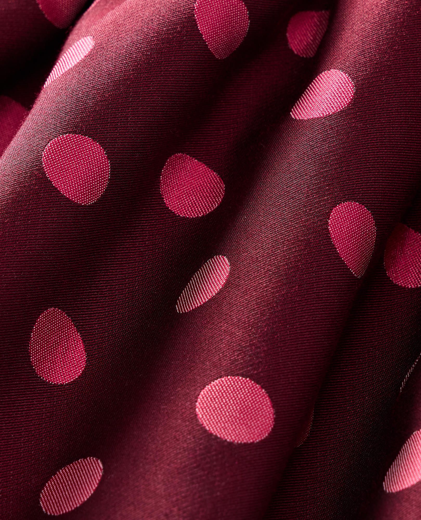 Sleeveless Polka Dot Dress with Pockets in Pink Polka Dot on Cherry Lacquer - main