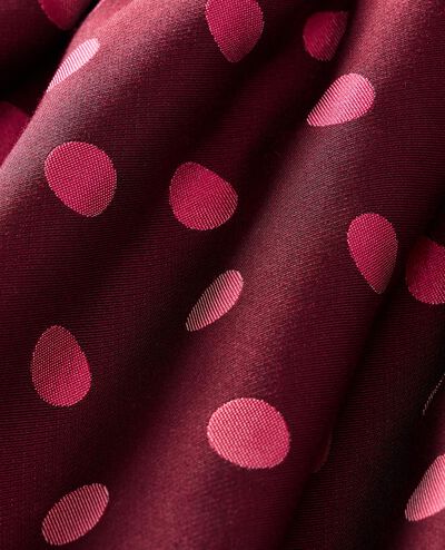 Sleeveless Polka Dot Dress with Pockets in Pink Polka Dot on Cherry Lacquer - main