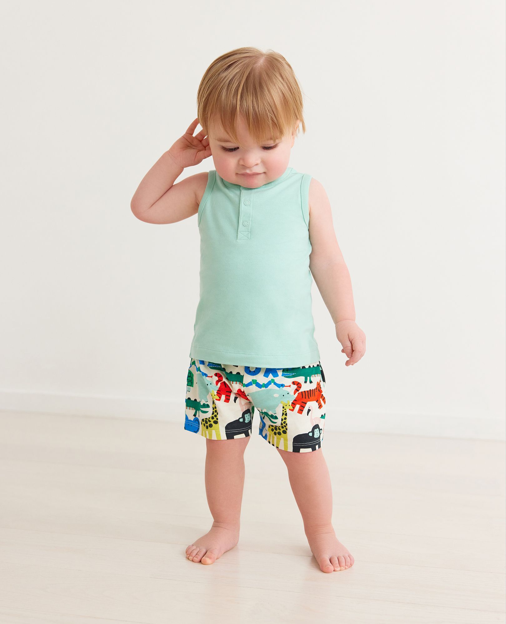 Baby wearing tank top 2025