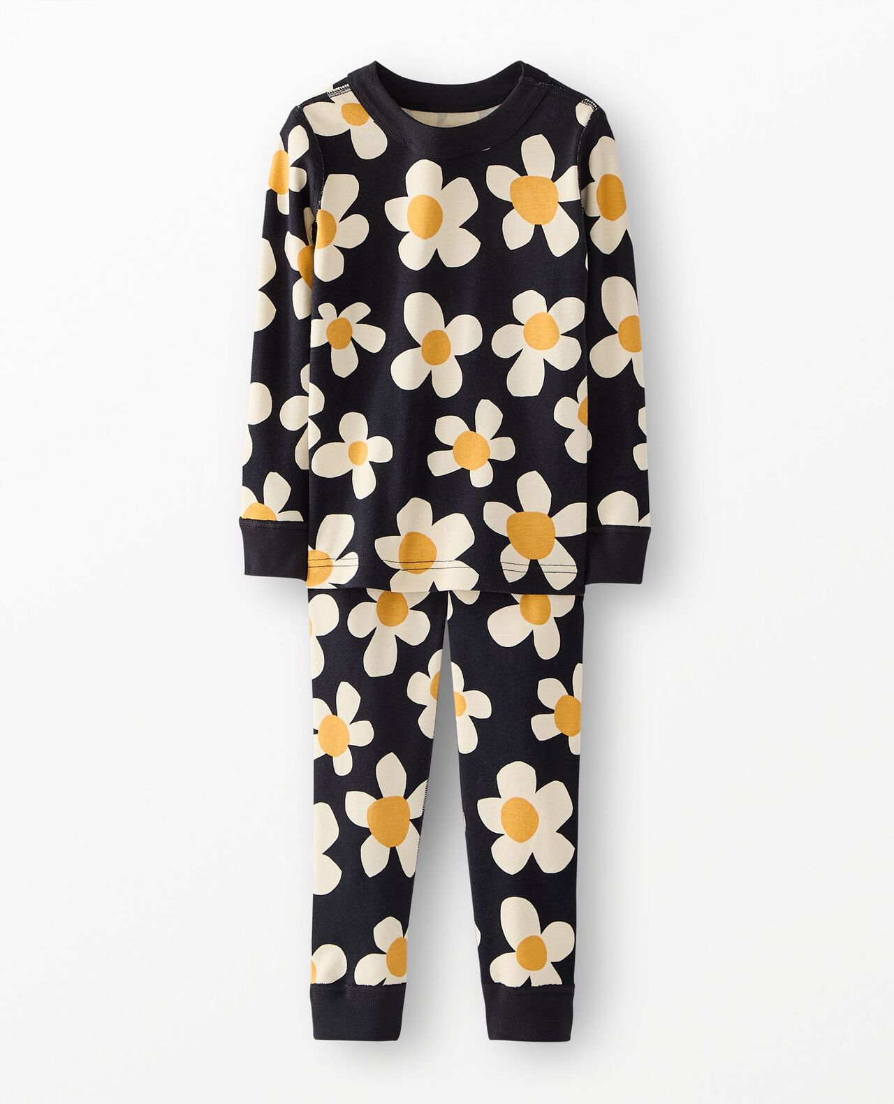 HannaJams™ Pajama Set in Daisy on Black - main