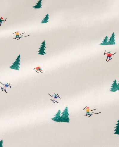 Holiday Flannel Pajama Set in Glade Skiing - main
