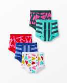 Training Unders In Organic Cotton 5-Pack in Hearts/Stripe Multi Trainer Pack - main