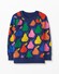 Colorful Pears on Navy