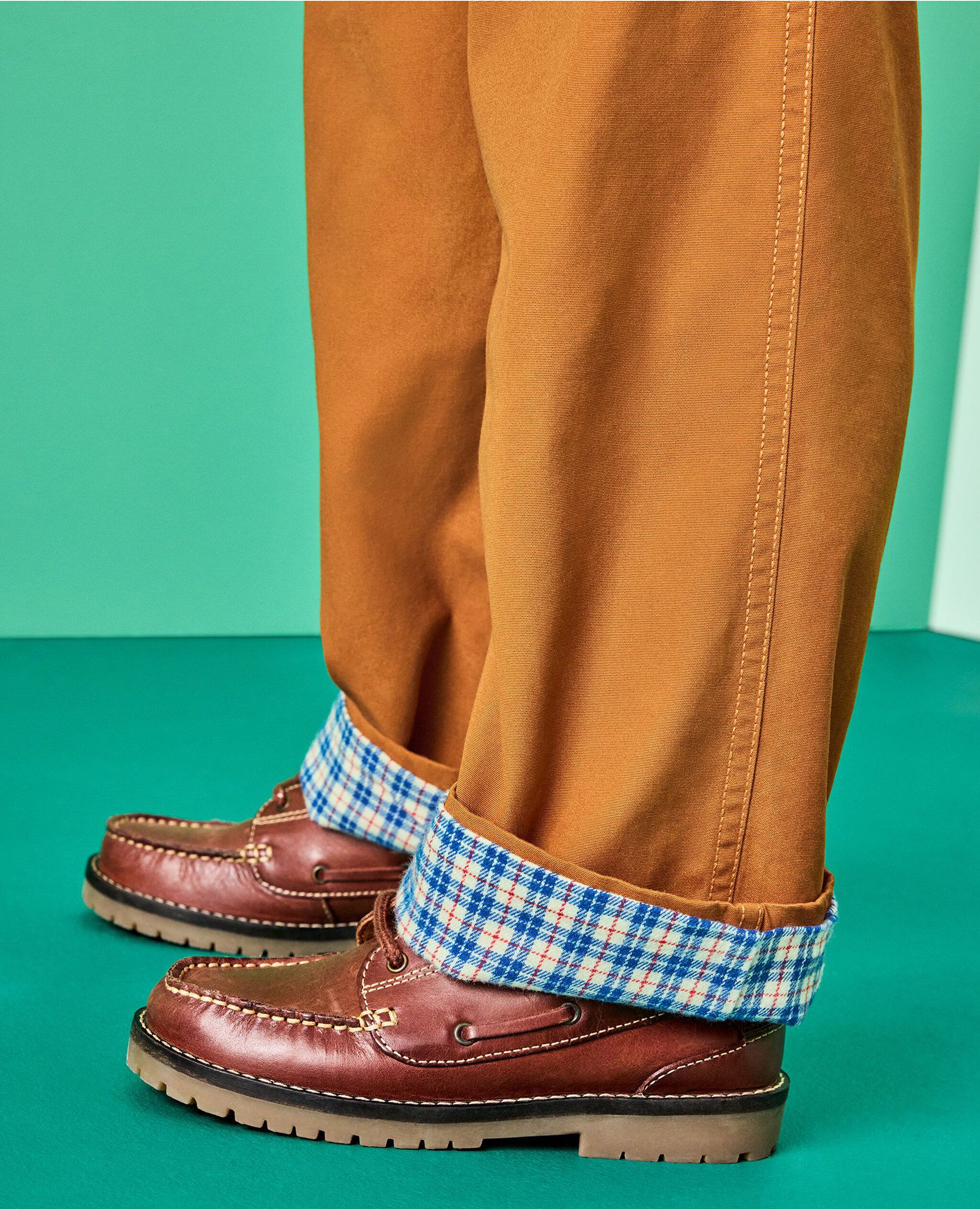 Canvas Pull-On Lined Pants in Glazed Ginger - main