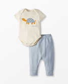 Baby Graphic Bodysut & Pant Set in North Air - main
