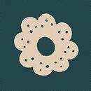 Holiday HannaJams™ Sleeper in Sugar Cookies on Ponderosa Green - swatch