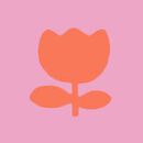 Women's Wide Leg Pajama Set in Tossed Tulips on Pink - swatch