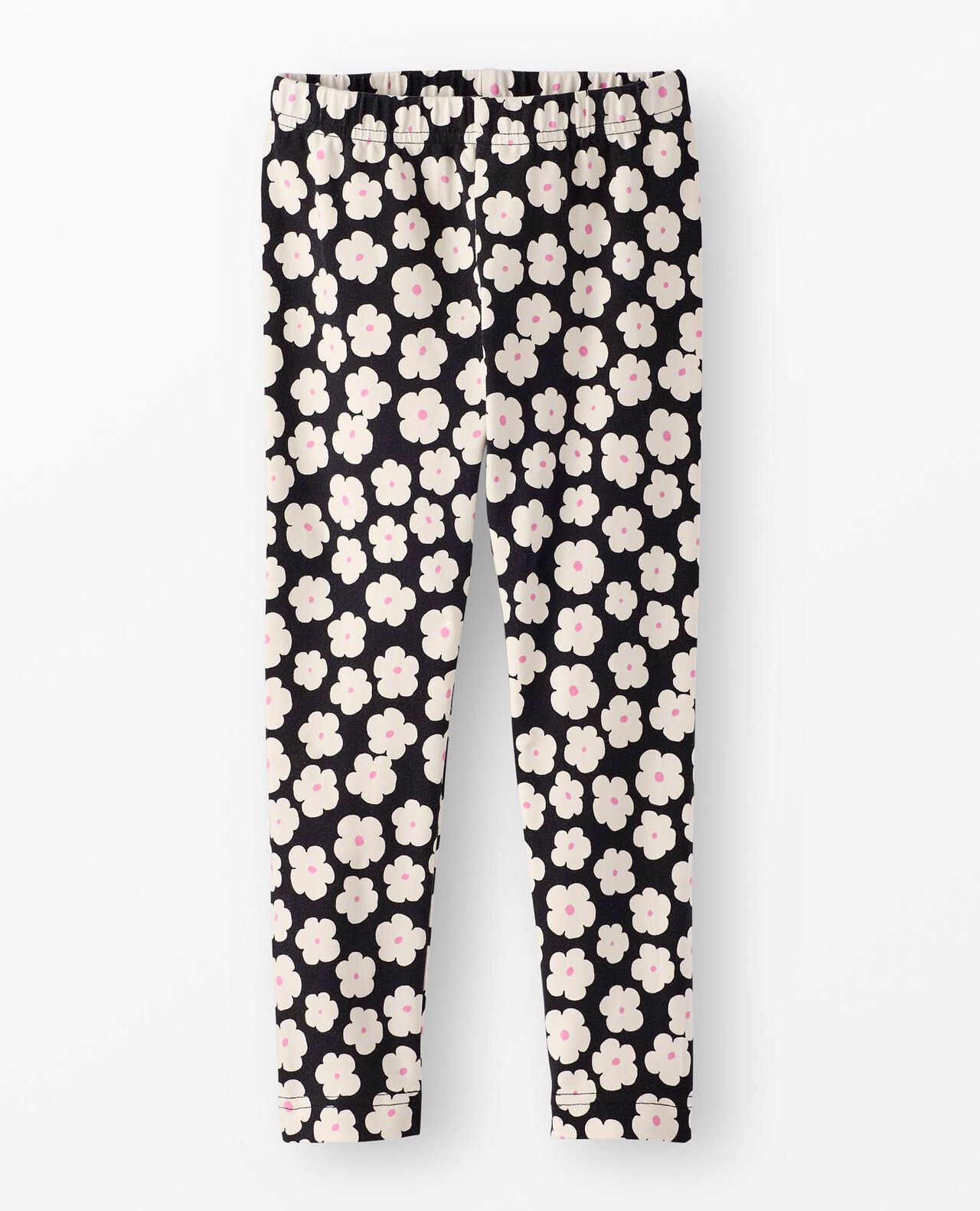 Leggings in Ecru Floral on Black - main