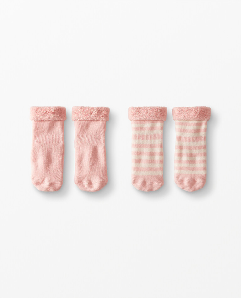 Best Ever First Socks 2-Pack in Petal Pink - main