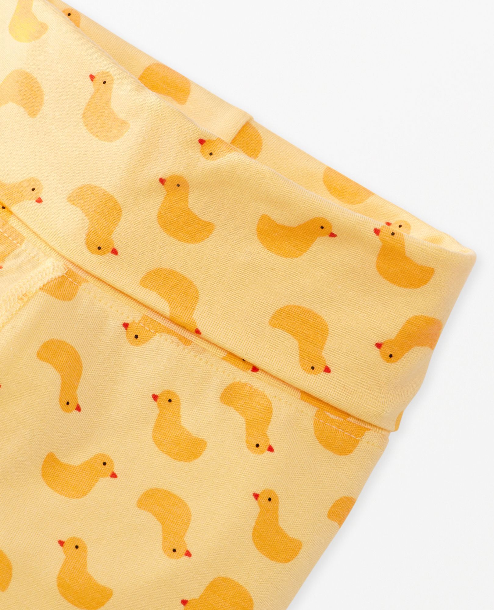 Baby Layette Wiggle Pants in HannaSoft™ in Pepper the Duck on Limoncello - main
