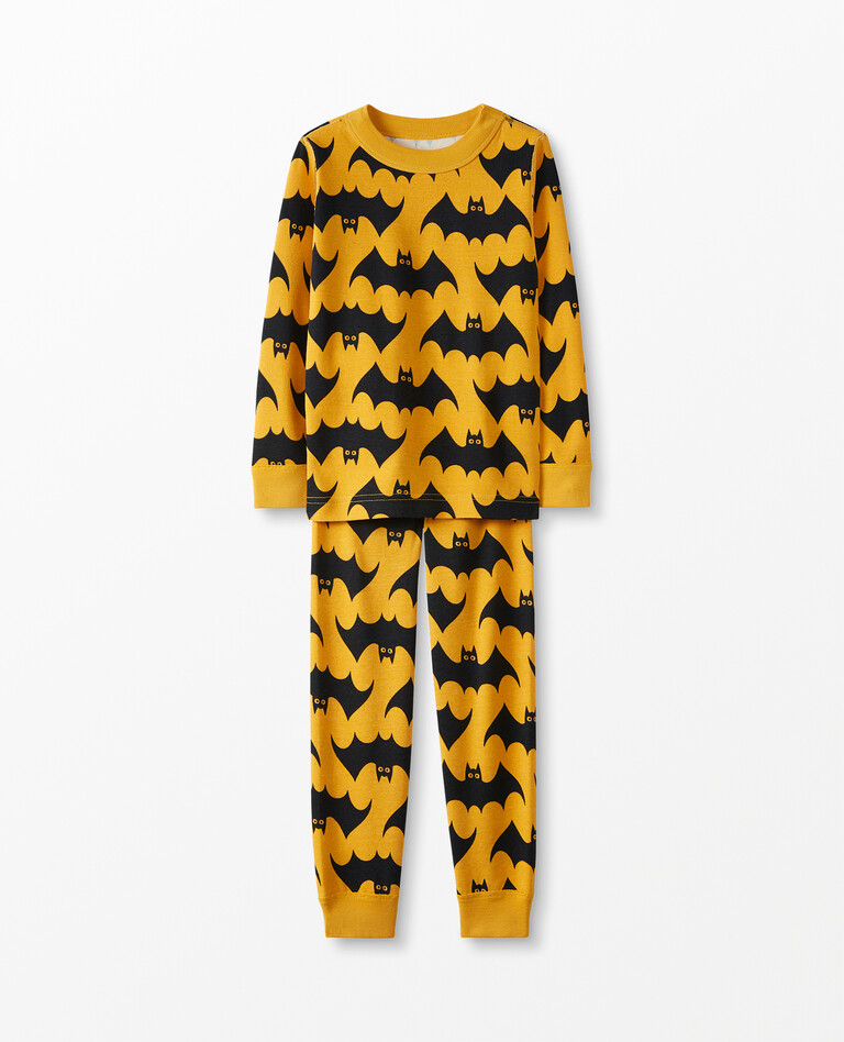 Long John Pajamas In Organic Cotton in Night Flight - main
