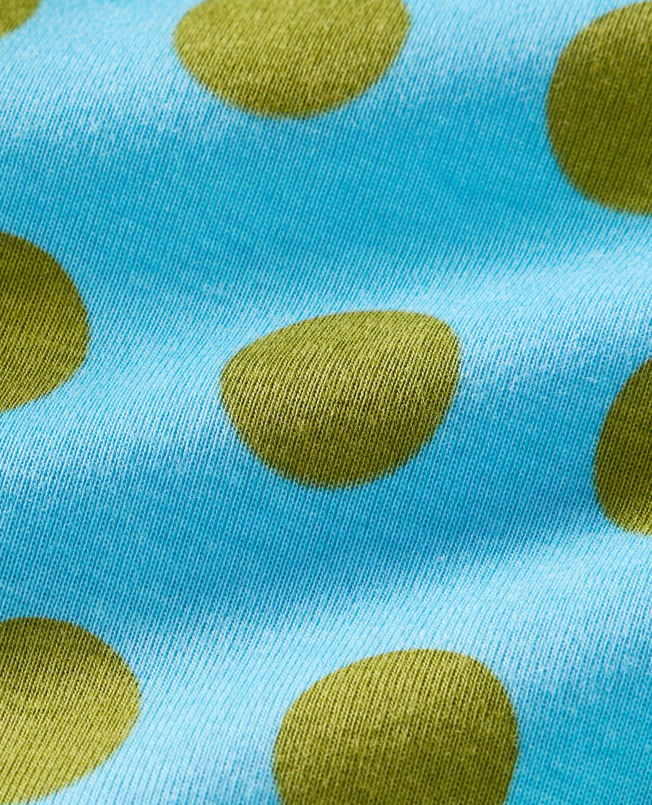 Dusen Dusen HannaJams⢠Pajama Set in Alaskan Blue/Golden Cypress Dots - main