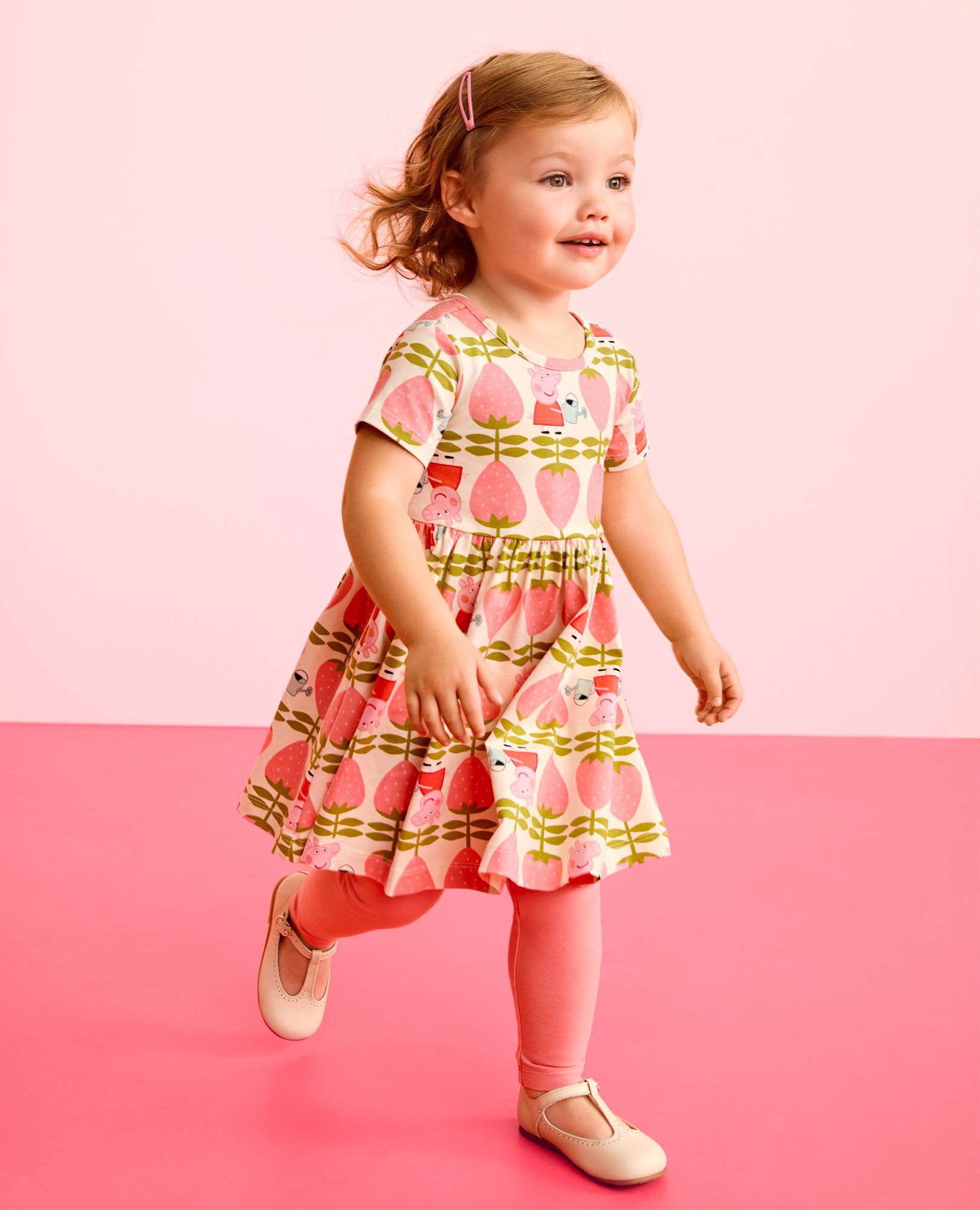 Peppa Pig Skater Dress & Leggings Set in Peppa Strawberry Garden - main