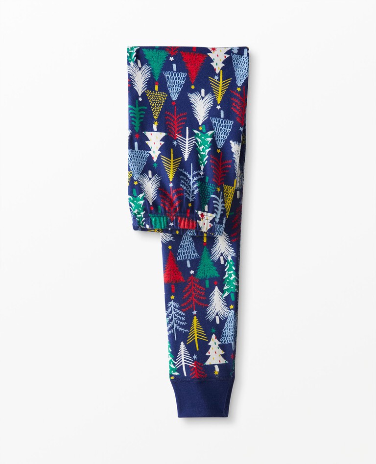 Adult Unisex Holiday Print Long John Pajama Pant