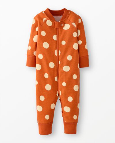 Halloween HannaJams™ Sleeper in Dots on Bisque - main