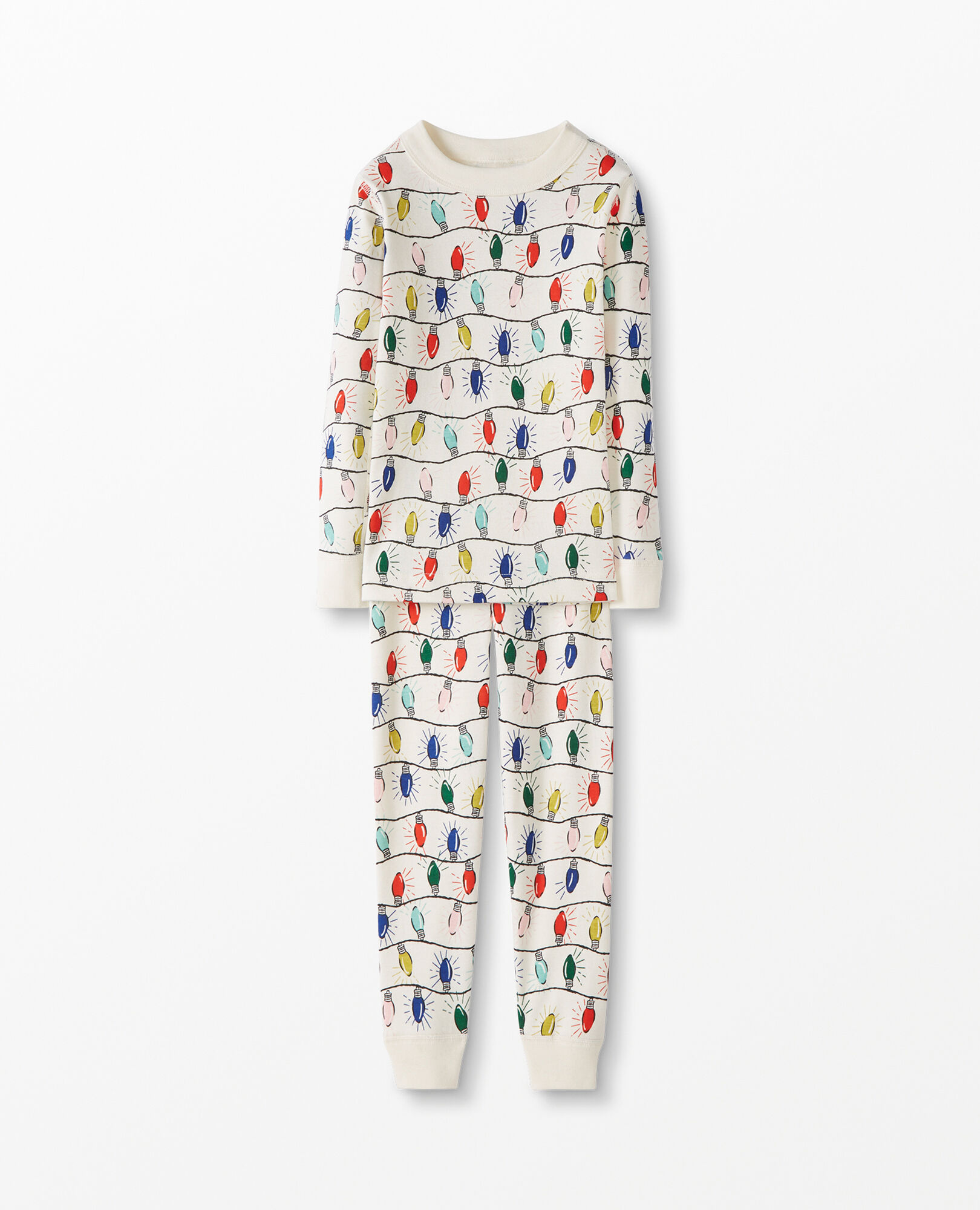 3 Years Red/Green Star Organic Cotton One Piece Footless Pajamas Moon and Back by Hanna Andersson 