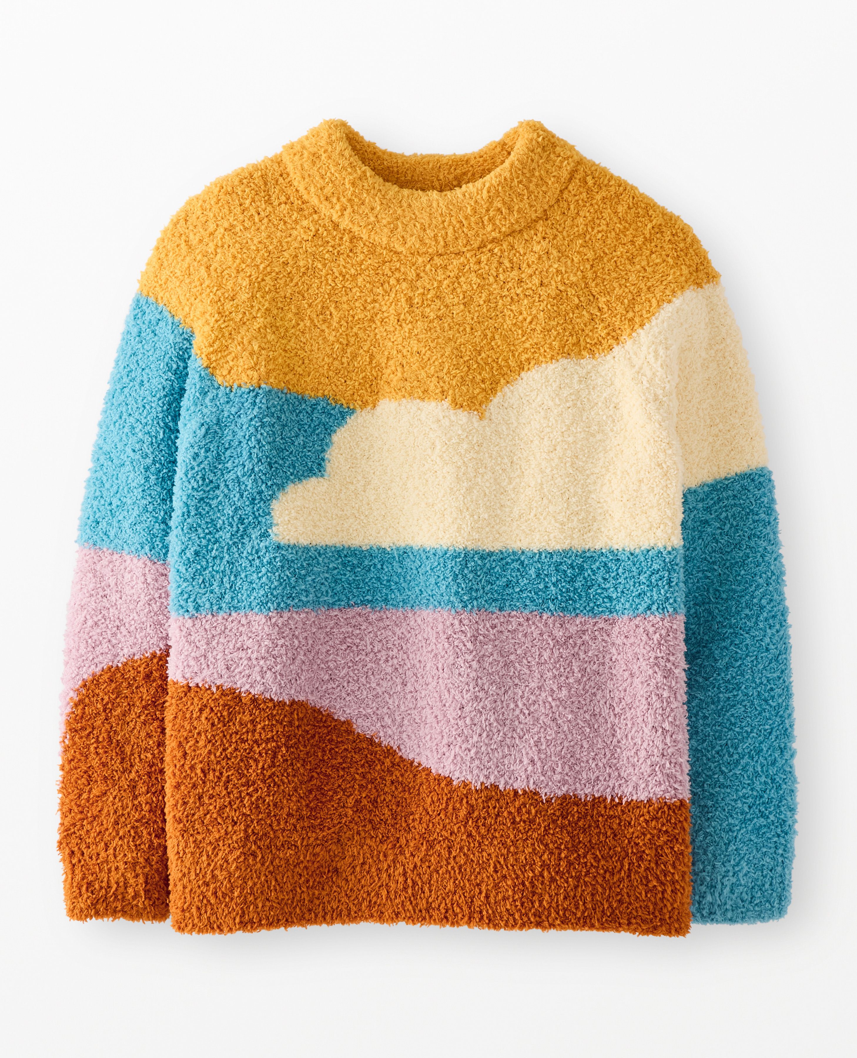 Mock Neck Marshmallow Sweater in Big Sky - main