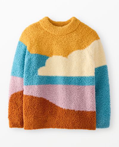 Mock Neck Marshmallow Sweater in Big Sky - main