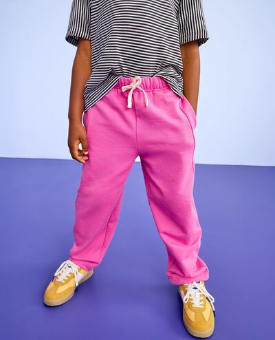 French Terry Barrel Sweatpants in Phlox Pink - main