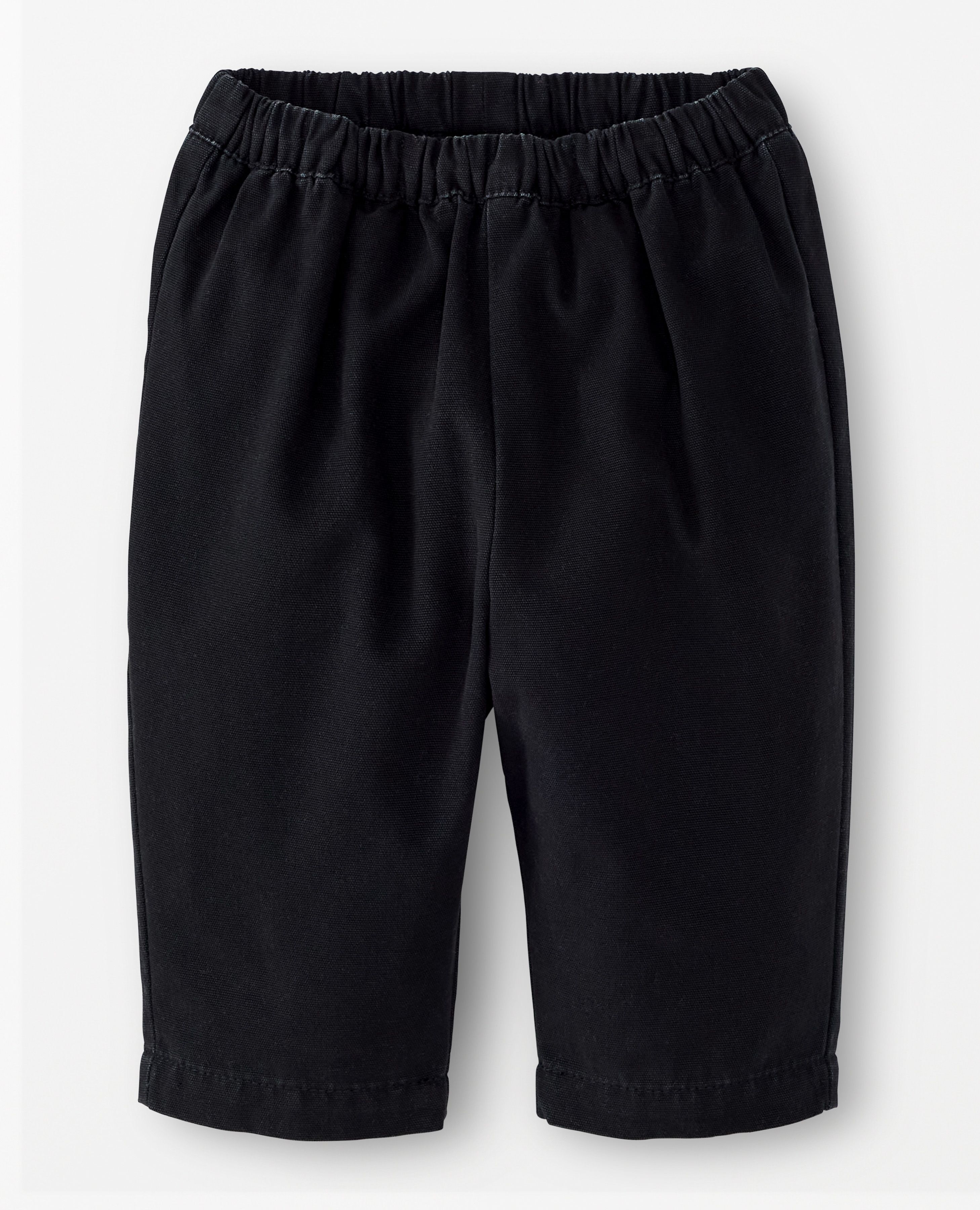 Baby Canvas Barrel Pants in Black - main