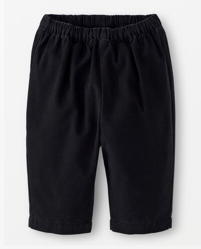Baby Canvas Barrel Pants in Black - main