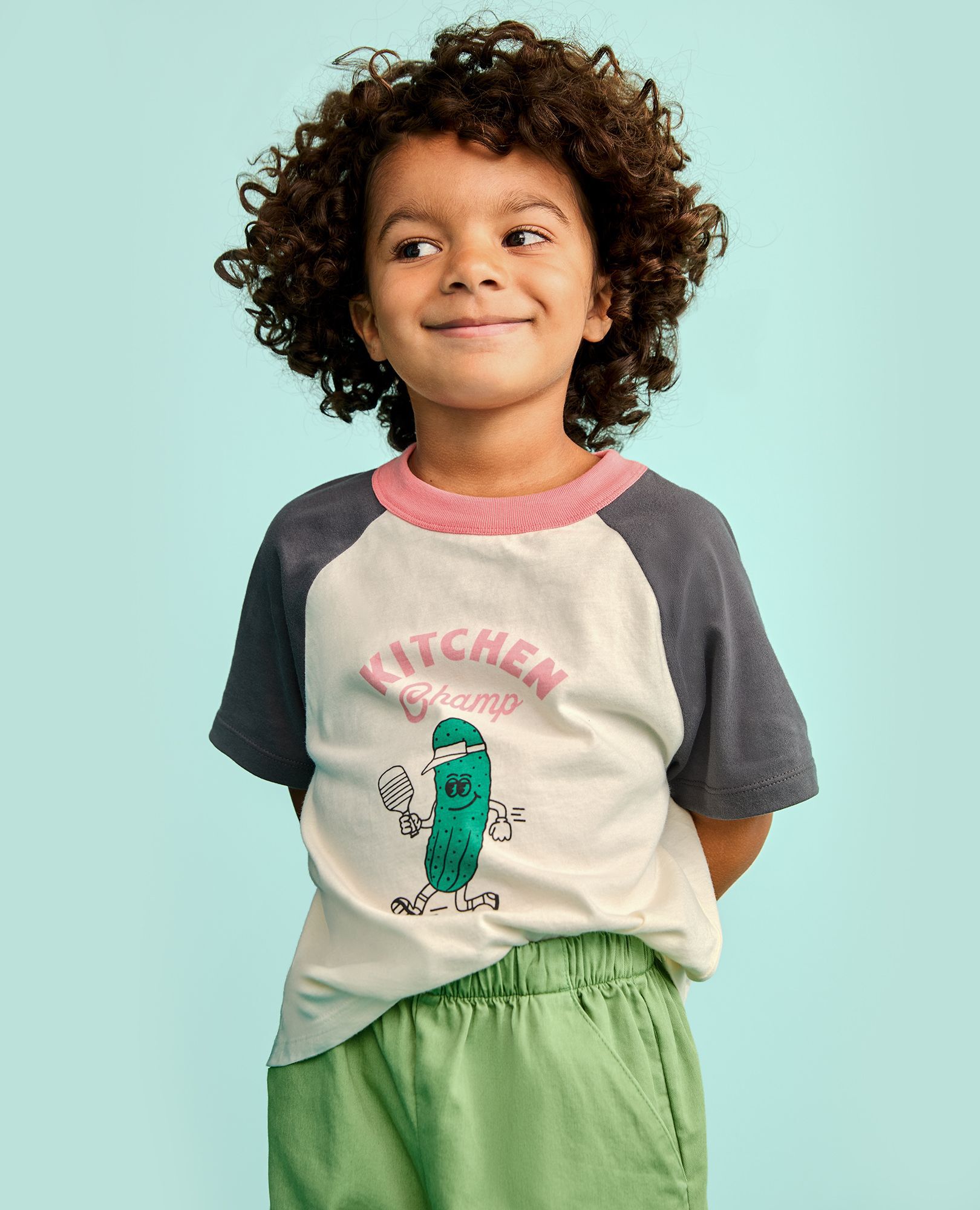 Twill Barrel Pants in Stone Green - main