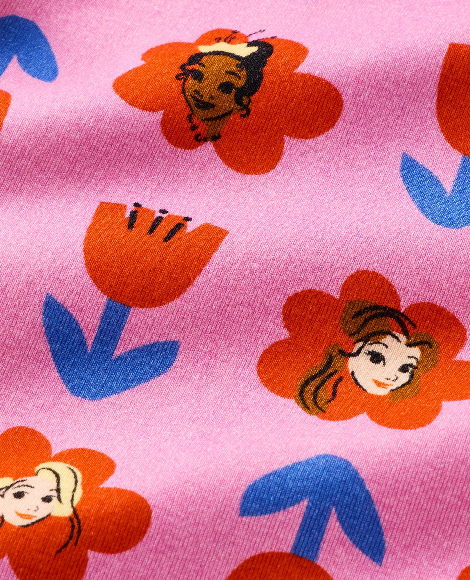 Disney Princess HannaJams™ Pajama Set in Princess Bold Floral Pink - main