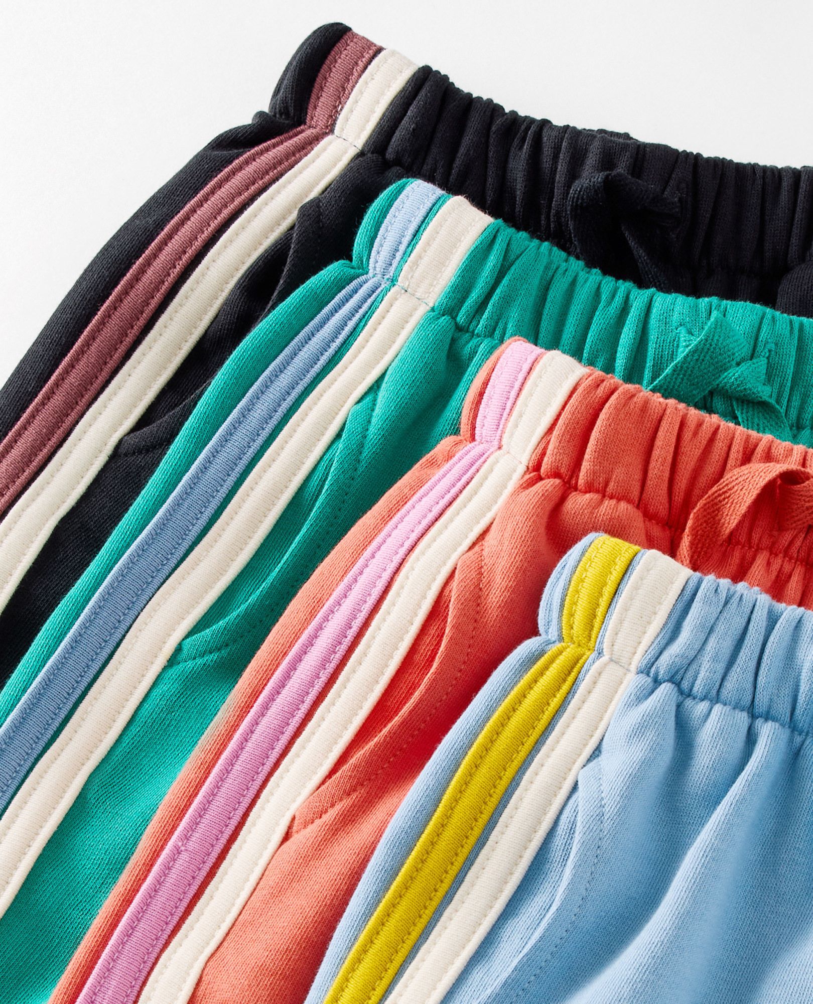 Oversized French Terry Side Stripe Sweatpants in Forever Blue - main