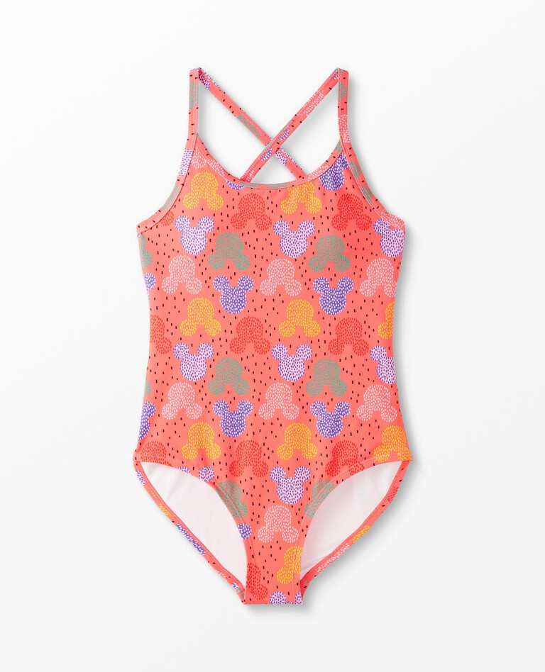 Women's Disney Mickey Mouse Vacation One Piece Swimsuit in Mickey Mouse Pink - main
