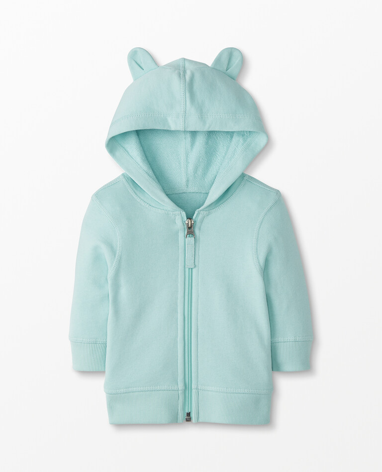 Baby Bear Hoodie In Organic French Terry in Wave - main