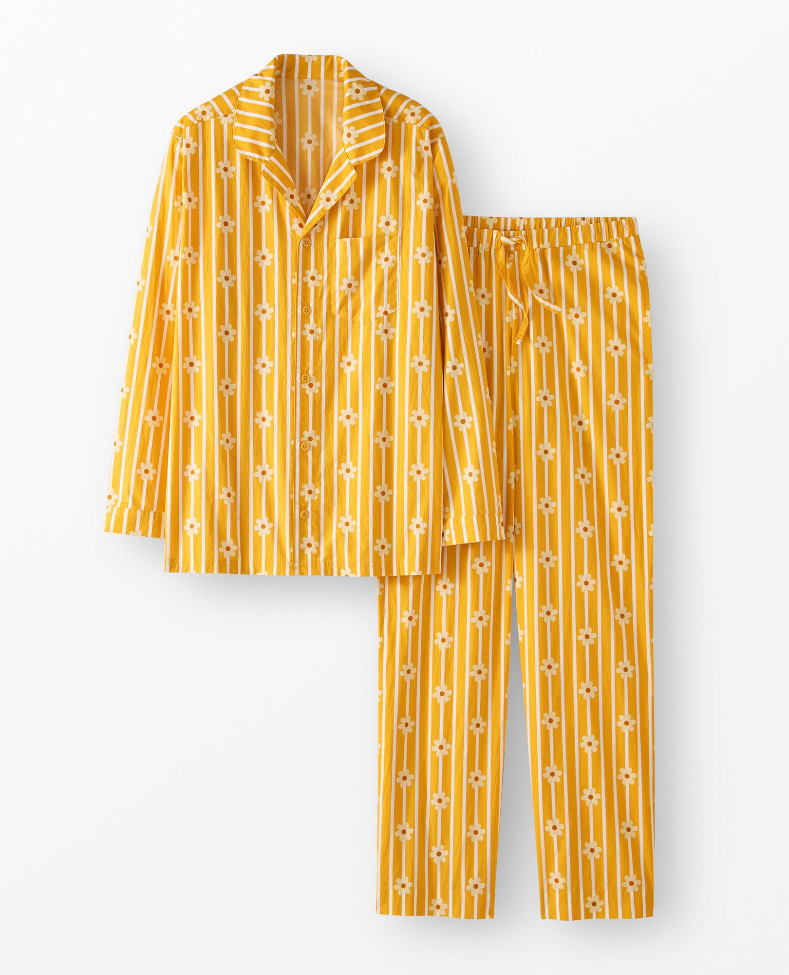 Adult Oeuf Long Sleeve Poplin Pajama Set