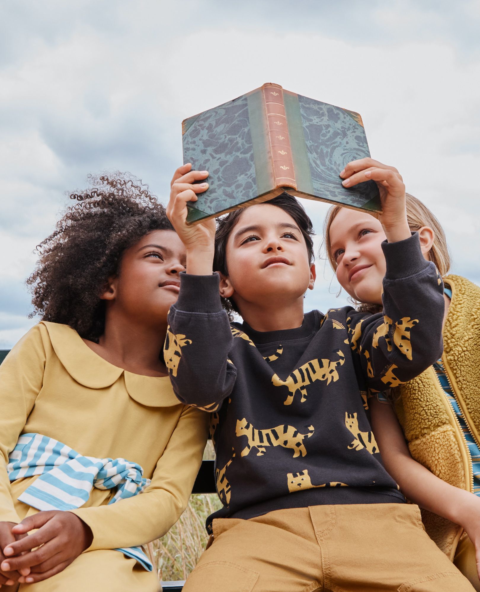 Long Sleeve Collared Skater Dress with Pockets in Fall Leaf - main